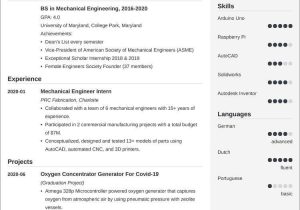 Mechanical Engineering Recent Graduate Resumes Samples Entry Level Mechanical Engineering Resume: Examples & Tips