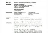 Mechanical Engineering Resume Sample for Freshers 10 Mechanical Engineering Resume Templates Pdf Doc