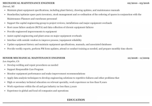 Mechanical Maintenance Engineer Resume Sample Pdf Myfoamiranmakes Resume format for Mechanical Engineer