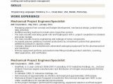 Mechanical Project Engineer Resume Sample Pdf Mechanical Project Engineer Resume Samples