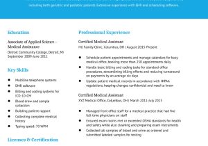 Medical assistant Resume for Externship Samples Medical assistant Resume Examples In 2022 – Resumebuilder.com