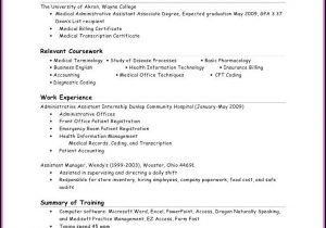 Medical Billing Coding Resume Sample Entry Level Resume for Entry Level Medical Billing and Coding Resume