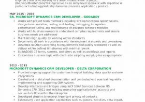 Microsoft Dynamics Crm Developer Sample Resume Microsoft Dynamics Crm Developer Resume Samples