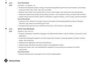 Mid Level Net Developer Resume Sample Java Developer Resume Sample Mid Level to Senior
