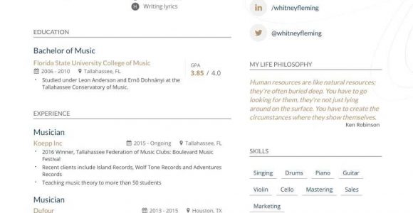 Music Resume Template for College Application Musician Resume Examples [inside How-to Tips] Enhancv