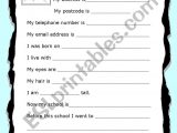 My First Resume Template for Kids My First Cv – Finish the Sentences – for Beginner Writers, Easy to …