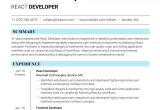 Net Developer with Reactjs Resume Sample React Js Developer Resume: 2022 Guide with 15lancarrezekiq Section-wise Examples