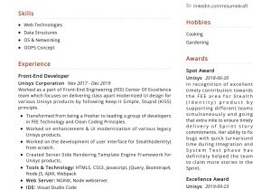 Net Front End Developer Sample Resume Front-end Developer Resume Example 2022 Writing Tips – Resumekraft