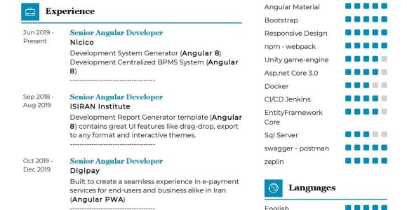 Net Front End Developer Sample Resume Senior Front-end Developer Cv Template 2022 Writing Tips …