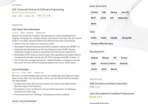 Net Full Stack Developer Resume Sample Full Stack Developer Resume Examples & Writing Guide for 2021