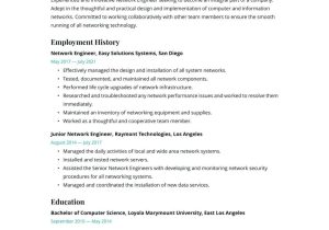 Networking Resume Sample without Work Experience Network Engineer Resume Examples & Writing Tips 2022 (free Guide)