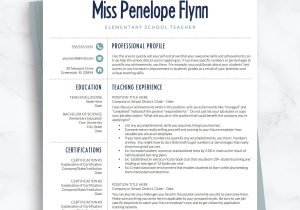 New Early Childhood Teacher Resume Samples Elementary Teacher Resume Template for Word & Pages Preschool …
