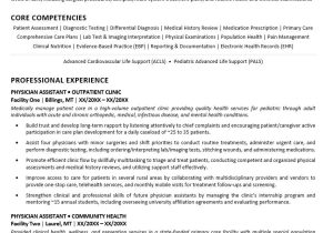 New Grad Physician assistant Resume Samples Physician assistant Resume Monster.com