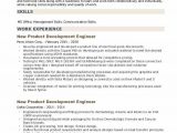 New Product Development Engineer Resume Sample New Product Development Engineer Resume Samples