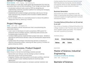 New Product Development Manager Resume Sample Product Manager Resume Examples & Guide for 2021