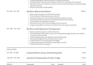 New Truck Driver Resume Sample Canada Bus Driver Resume Example & Writing Guide Â· Resume.io