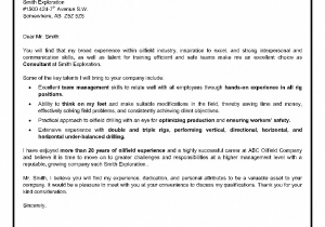 Oil and Gas Consultant Resume Sample This Oilfield Consultant Cover Letter Highlights Oil and