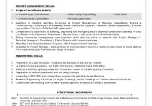 Oil and Gas Electrical Design Engineer Resume Sample Electrical Engineer Oil and Gas Electrical Engineer
