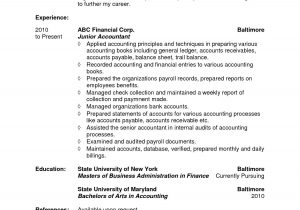 Ojt Resume Sample for Accounting Student Resume Objective Examples Student