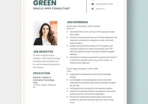 Oracle Apps Functional Consultant Sample Resume oracle Apps Consultant Resume Template – Word, Apple Pages …