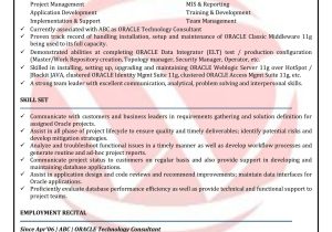 Oracle Dba 1 Year Experience Resume Sample oracle Dba Sample Resumes, Download Resume format Templates!
