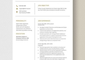 Oracle Dba Fresher Sample Resume Free oracle Apps Dba Resume Template – Word, Apple Pages Template.net