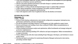 Oracle Dba Sample Resume for 2 Years Experience Great oracle Dba Resume Sample Senior oracle Dba Resume