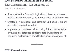 Oracle Dba Sample Resume for 7 Years Experience Database Administrator Resume Example with Content Sample Craftmycv