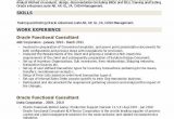 Oracle Financial Functional Consultant Sample Resume oracle Functional Consultant Resume Samples