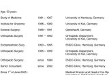 Orthopedic Surgical Coordinator Manager Resume Sample Curriculum Vitae. Prof. Dr. Thorsten Gehrke. Medical Director Endo …