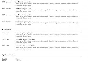 Out Of the Box Resume Templates Box – Simple and Clean Resume Template – Free!