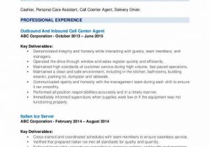 Outbound Call Center Agent Resume Sample Call Center Agent Resume Samples