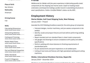Outside Sales In the Aluminum Resume Sample 18 Free Welder Resume Examples & Guide Pdf 2020