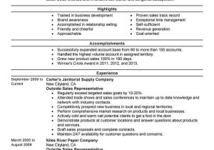 Outside Sales Representative Resume Summary Samples Best Outside Sales Representative Resume Example Livecareer …