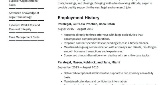 Paralegal Resume Sample Will B Paralegal Paralegal Resume Examples & Writing Tips 2022 (free Guide)