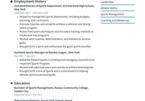 Parks and Recreation Director Resume Sample Sports and Fitness Resume Examples & Writing Tips 2022 (free Guide)