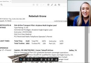 Part 121 First Officer Resume Sample Ride Report: Writing An Effective Pilot Resume