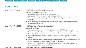 Part Time Customer Service Resume Sample Part-time Job Resume Sample 2022 Writing Tips – Resumekraft