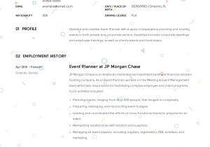 Party Planning event Layout Resume Samples Guide: event Planner Resume 12 Templates Pdf 2022