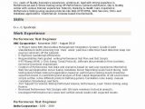 Performance Testing Using Jmeter Resume Sample Performance Test Engineer Resume Samples