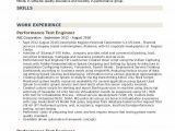 Performance Testing Using Jmeter Resume Sample Performance Test Engineer Resume Samples