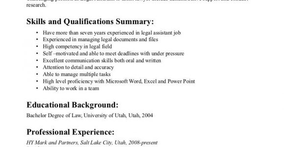Personal Injury Legal assistant Resume Sample Legal assistant Resume Example Resumesdesign Professional …