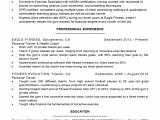 Personal Trainer Resume No Experience Sample Group Fitness Instructor Resume with No Experience All