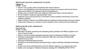 Pharmaceutical Resume Samples for Quality assurance Quality assurance Resume Example Resume Template Database