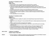 Pharmacy Technician Resume Sample for Hospital Hospital Pharmacy Technician Resume Inspirational Pharmacy