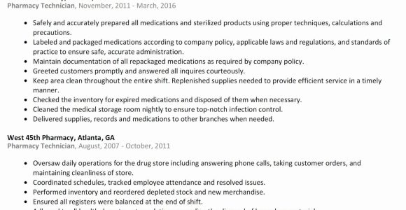 Pharmacy Technician Resume Sample for Student 25 Pharmacy Technician Resume Objective 2020