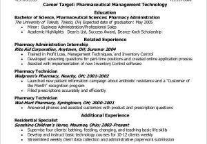 Pharmacy Technician Resume Sample for Student Free 7 Student Resume Examples Samples In Ms Word