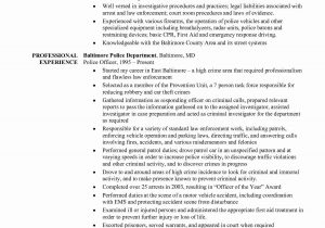 Police Officer Resume Samples No Experience Sample Police Ficer Resumes – Salescvfo