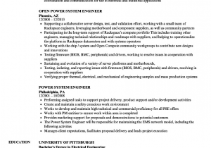 Power Plant Electrical Engineer Resume Sample Power System Engineer Resume Samples