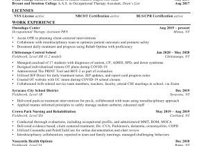Prn Occupational therapy assistant Resume Sample Resume – Flip Ebook Pages 1-1 Anyflip